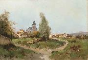 The path outside the village Eugene Galien-Laloue